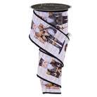 Shop For 2.5in LS Nutcracker Ribbon: White/Gold (10 Yards)