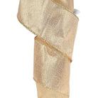 Shop For 2.5in Metallic Satin Ribbon: Dark Gold (10 Yards)