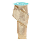 Shop For 2.5in Metallic Satin Ribbon: Dark Gold (10 Yards)