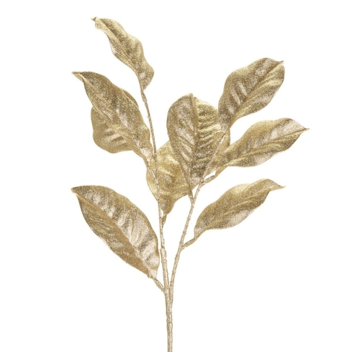 Shop For 25in Platinum Magnolia Leaf Spray