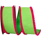 Shop For 2.5in Pom Pom Mini Edge Ribbon: Citrus/Fuchsia (10 Yards)