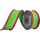 Shop For 2.5in Pom Pom Mini Edge Ribbon: Citrus/Fuchsia (10 Yards)