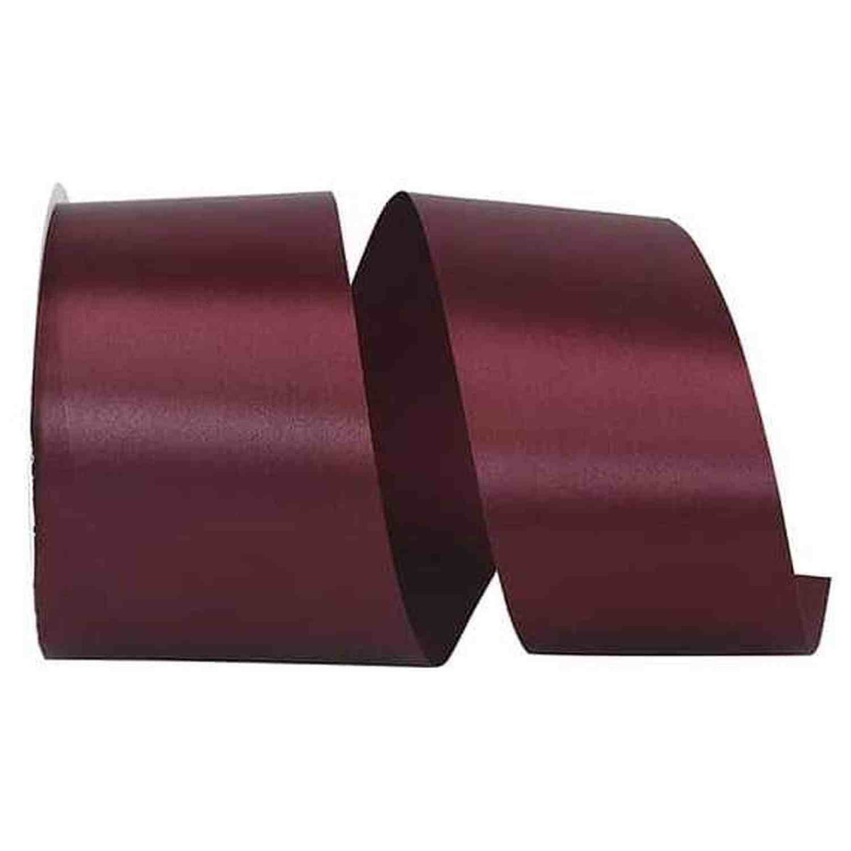 2.5in Satin Allure Non-Wired Ribbon: Burgundy (50 Yards) – Michelle's ...