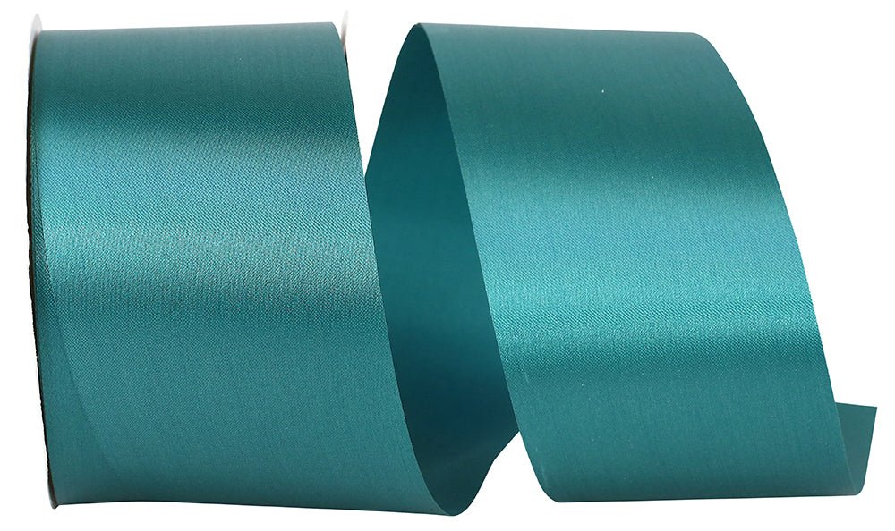 Shop For 2.5in Satin Allure Non - Wired Ribbon: Teal (50 Yards)