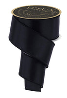 Shop For 2.5in Satin Fused Ribbon: Black/White (10 Yards)