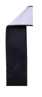 Shop For 2.5in Satin Fused Ribbon: Black/White (10 Yards)