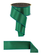 Shop For 2.5in Satin Fused Ribbon: Emerald Green (10 Yards)