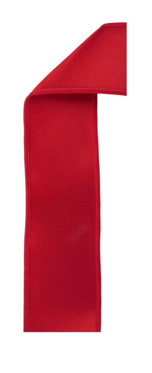 Shop For 2.5in Satin Fused Ribbon: Red (10 Yards)