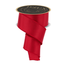 Shop For 2.5in Satin Fused Ribbon: Red (10 Yards)