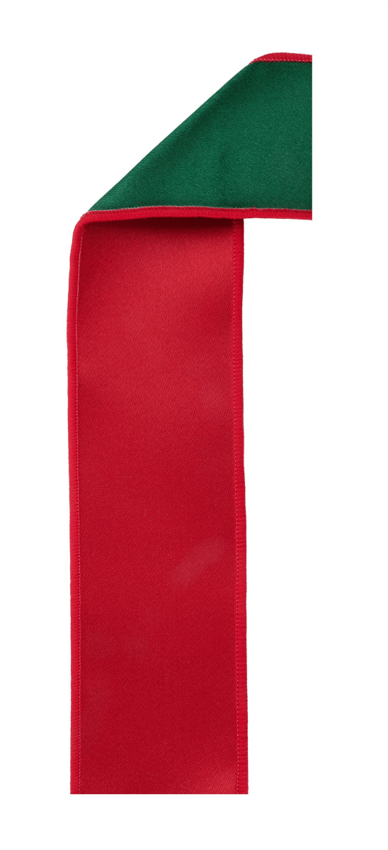 Shop For 2.5in Satin Fused Ribbon: Red/Green (10 Yards)