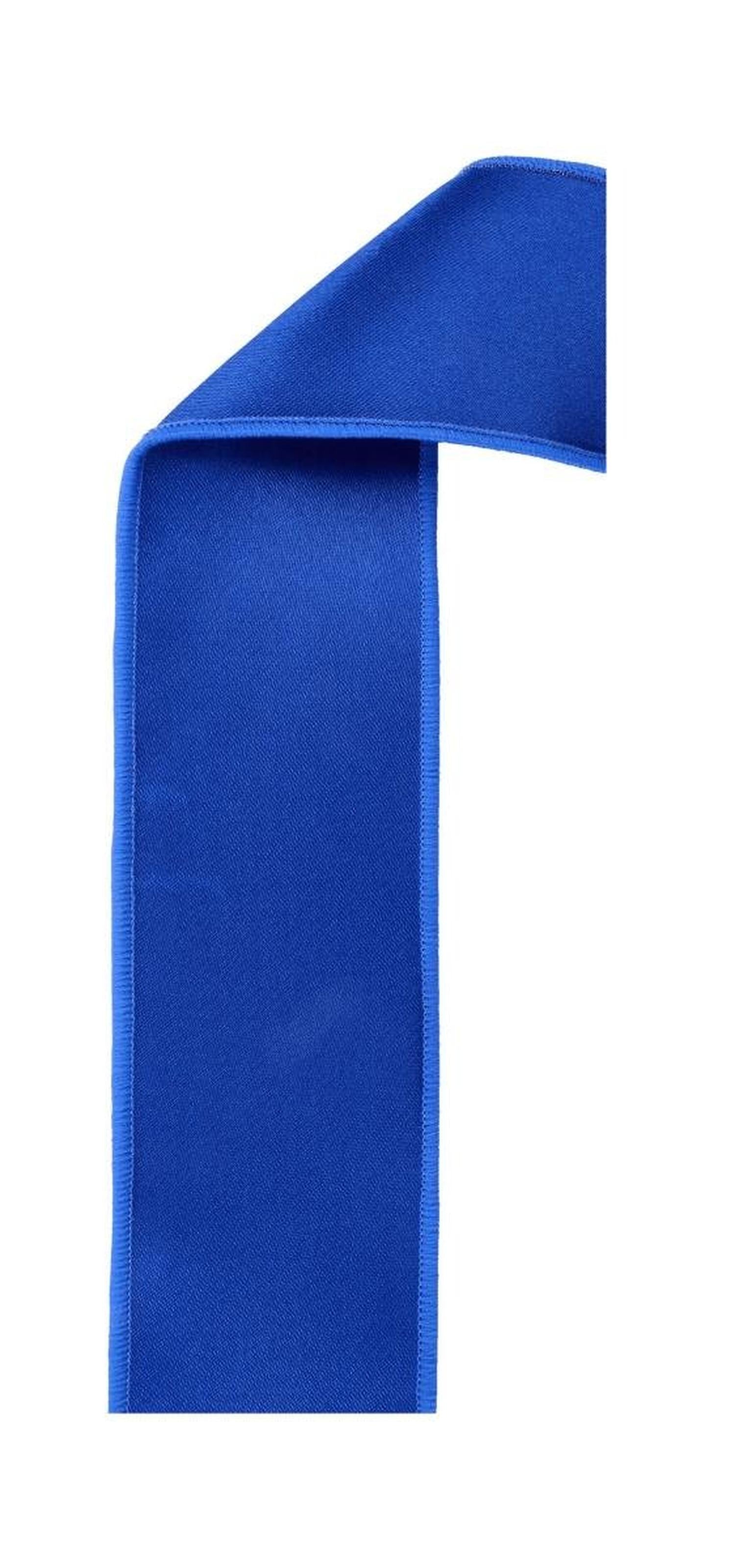 2.5in Satin Fused Ribbon: Royal Blue (10 Yards)