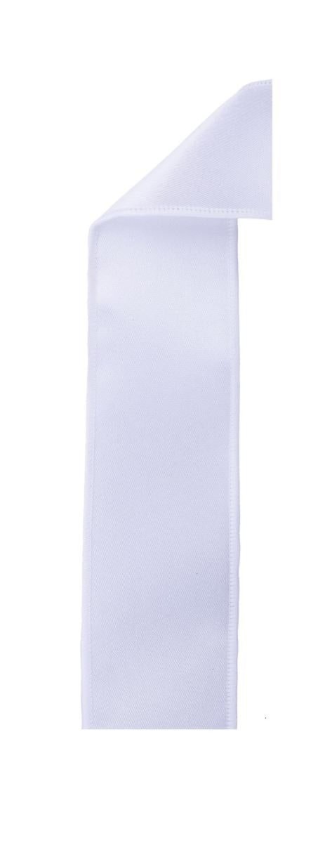 Shop For 2.5in Satin Fused Ribbon: White (10 Yards)