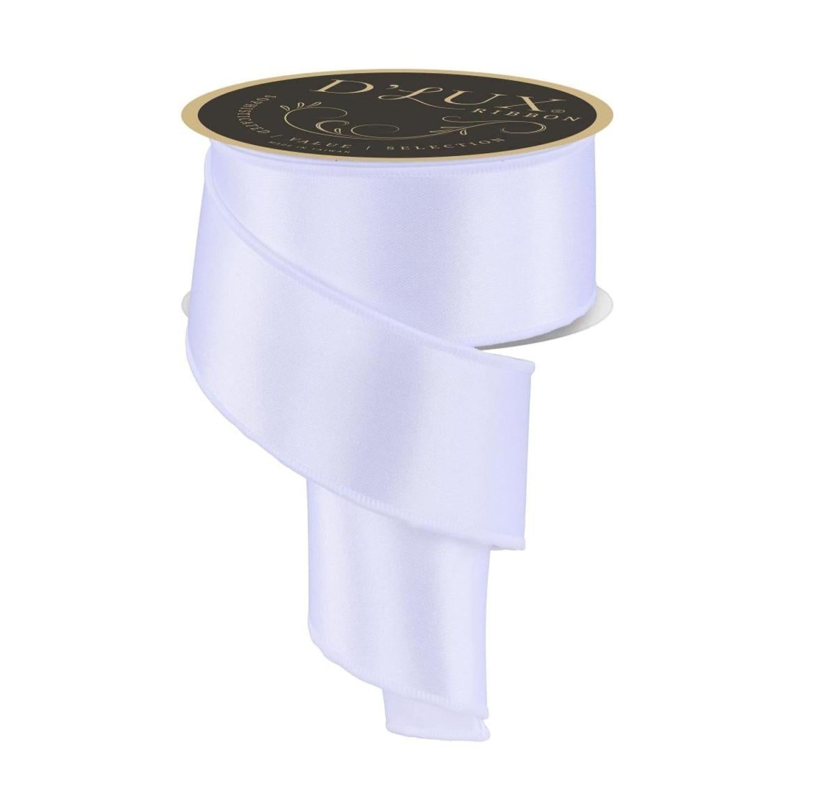 Shop For 2.5in Satin Fused Ribbon: White (10 Yards)