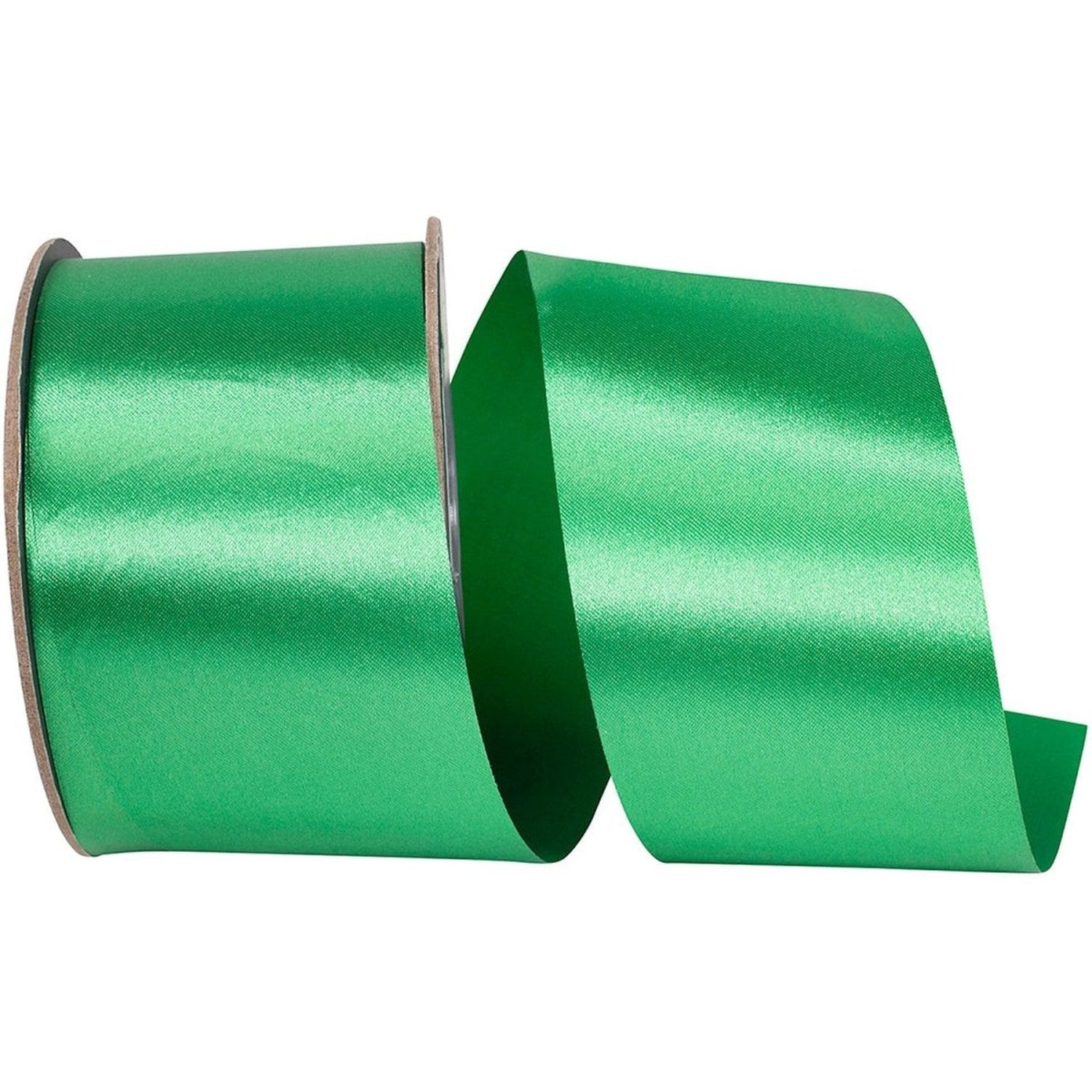 Shop For 2.5in Satin Supreme Non - Wired Ribbon: Kelly Green (50 Yards)