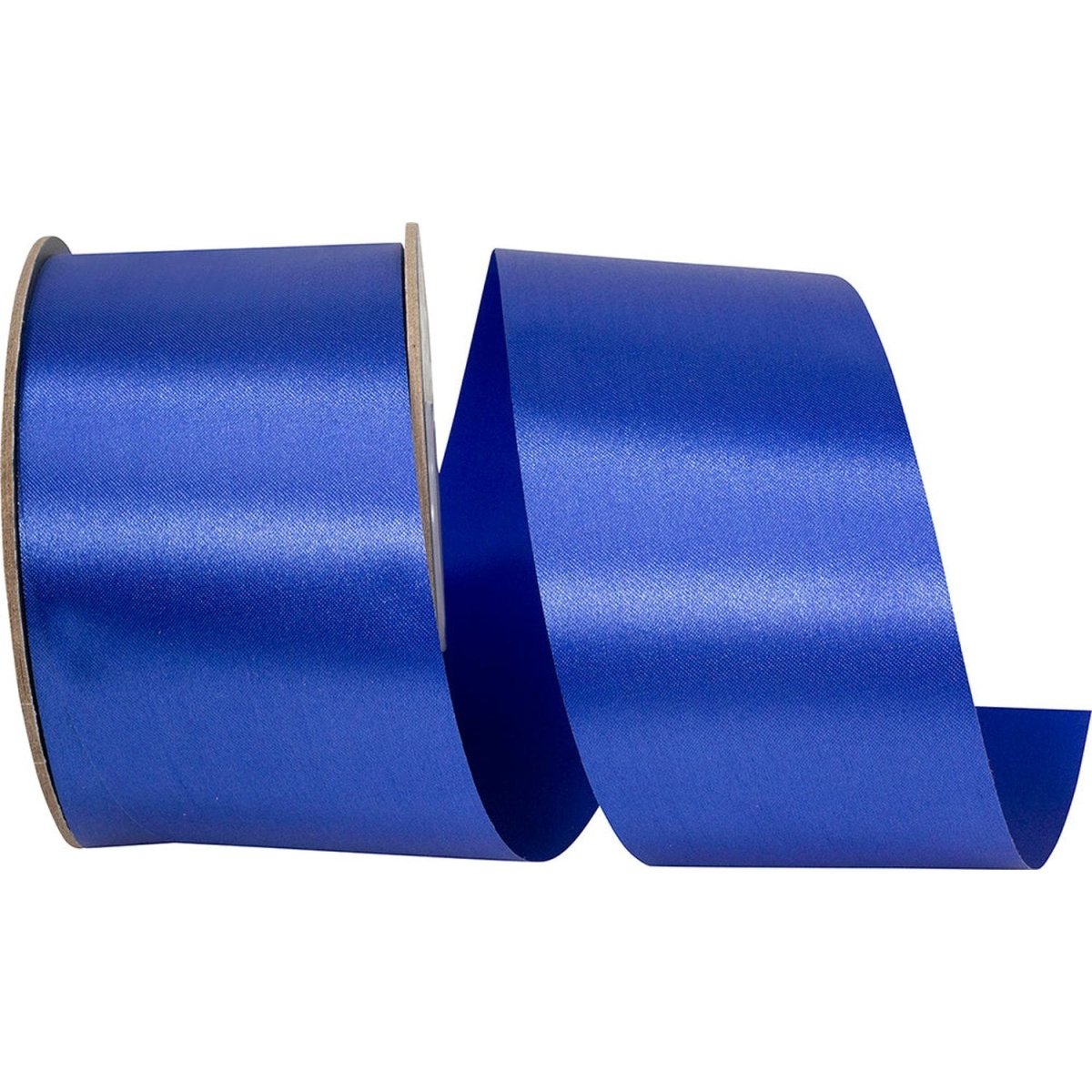 Shop For 2.5in Satin Supreme Non - Wired Ribbon: Royal Blue (50 Yards)