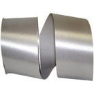 Shop For 2.5in Satin Supreme Ribbon Non Wired: Silver (50 Yards)
