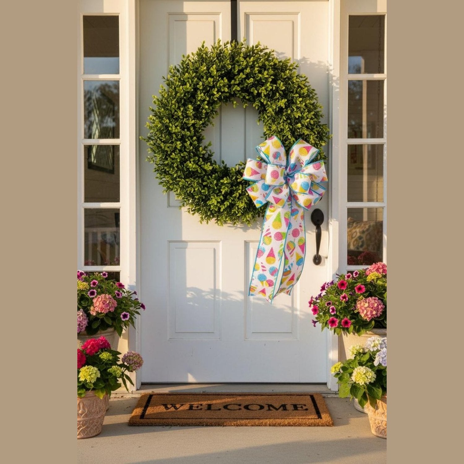 Shop For 2.5in Snow Cones Ribbon: White (10 Yard)