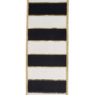 Shop For 2.5in Striped Metallic Back Ribbon: Black/Gold (10 Yards)