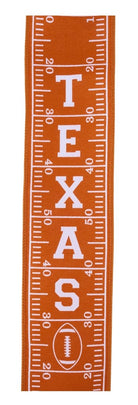 Shop For 2.5in Texas Football Field Ribbon: Burnt Orange (10 Yards)