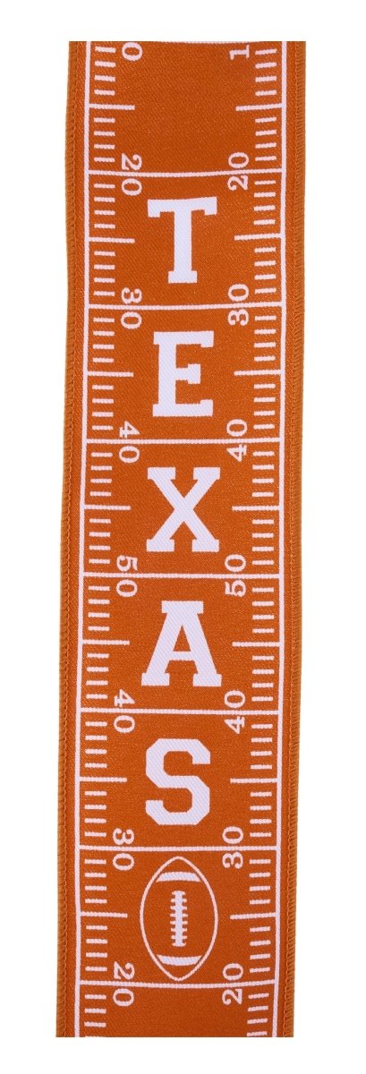 Shop For 2.5in Texas Football Field Ribbon: Burnt Orange (10 Yards)
