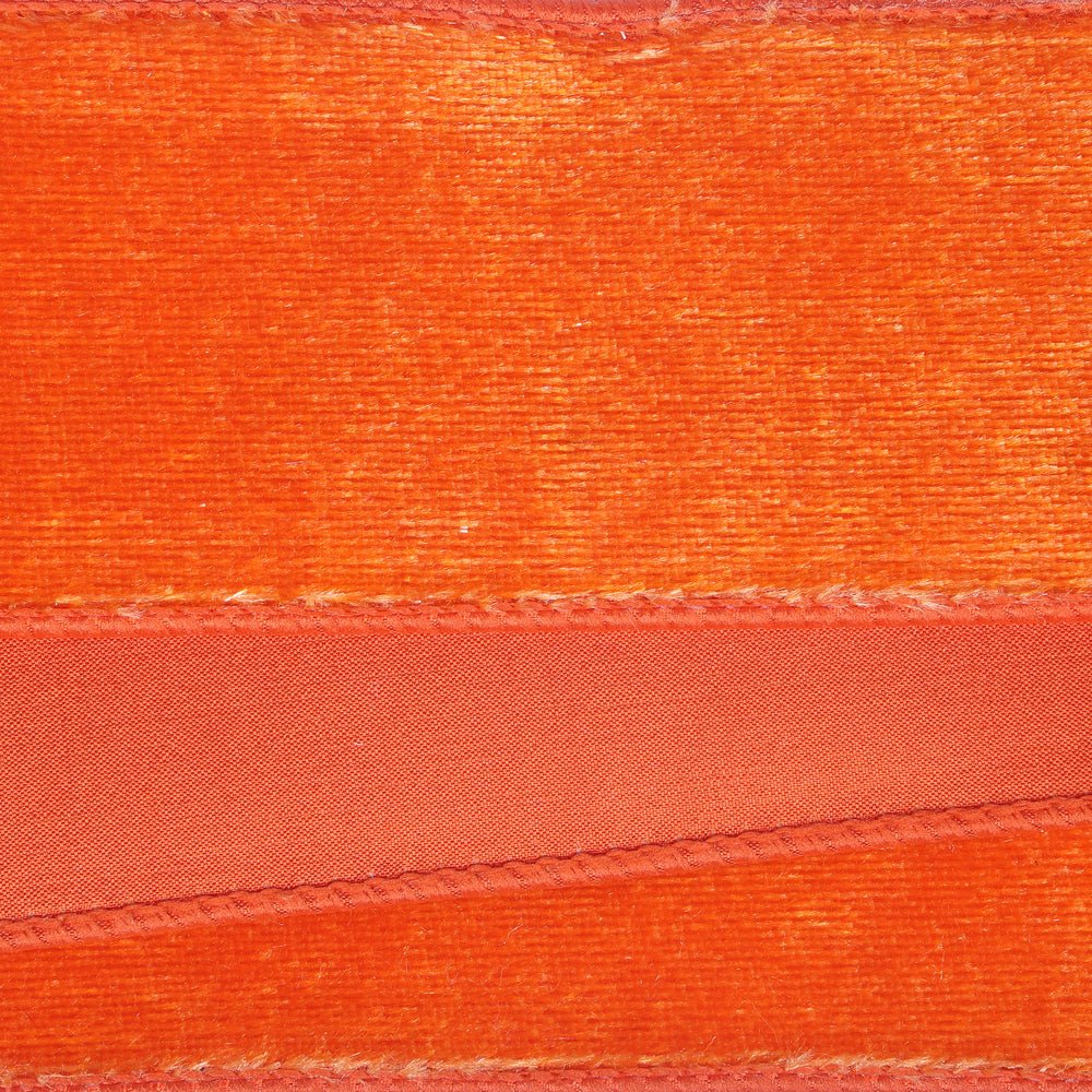 Shop For 2.5in Velvet Luster Dupion Backing Ribbon: Orange (10 Yards)