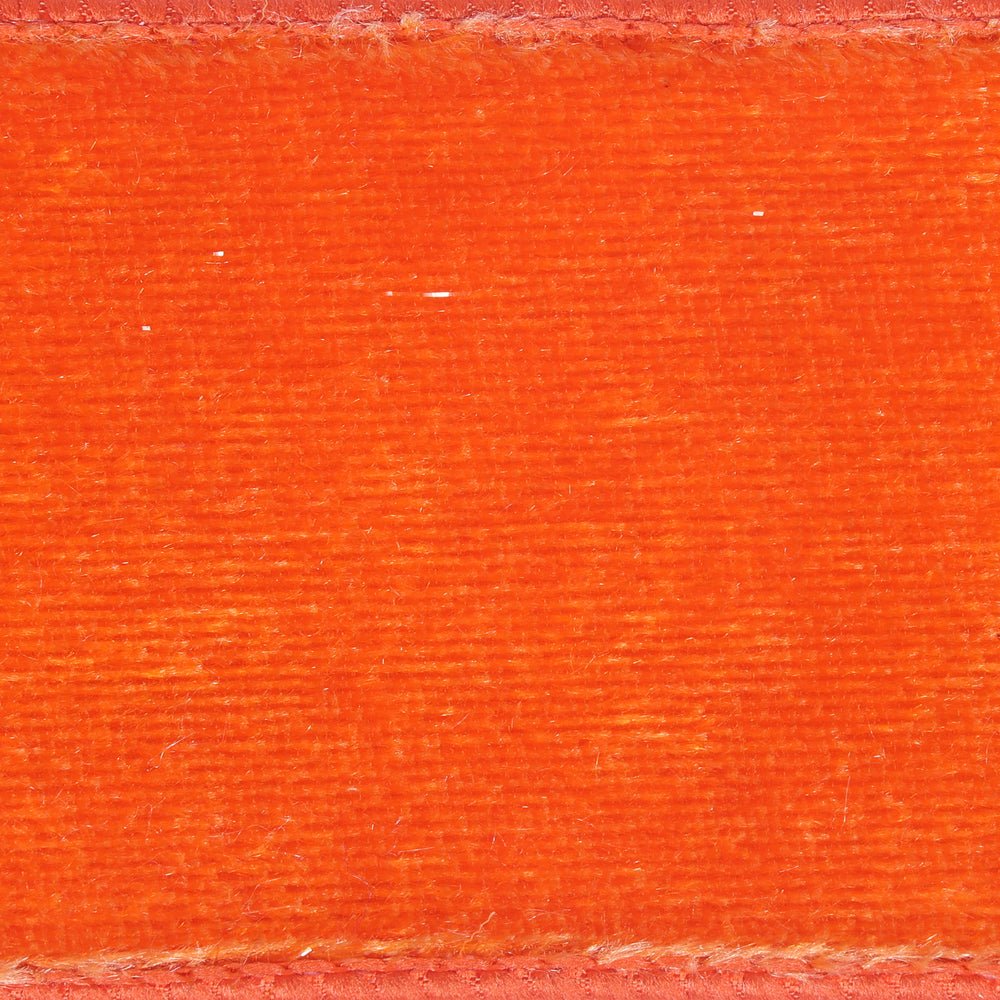 Shop For 2.5in Velvet Luster Dupion Backing Ribbon: Orange (10 Yards)