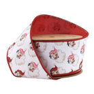 Shop For 2.5in Vintage Santa Face Ribbon: Pink/Red (10 Yards)