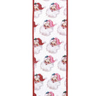 Shop For 2.5in Vintage Santa Face Ribbon: Pink/Red (10 Yards)
