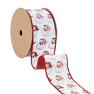 Shop For 2.5in Vintage Santa Face Ribbon: Pink/Red (10 Yards)