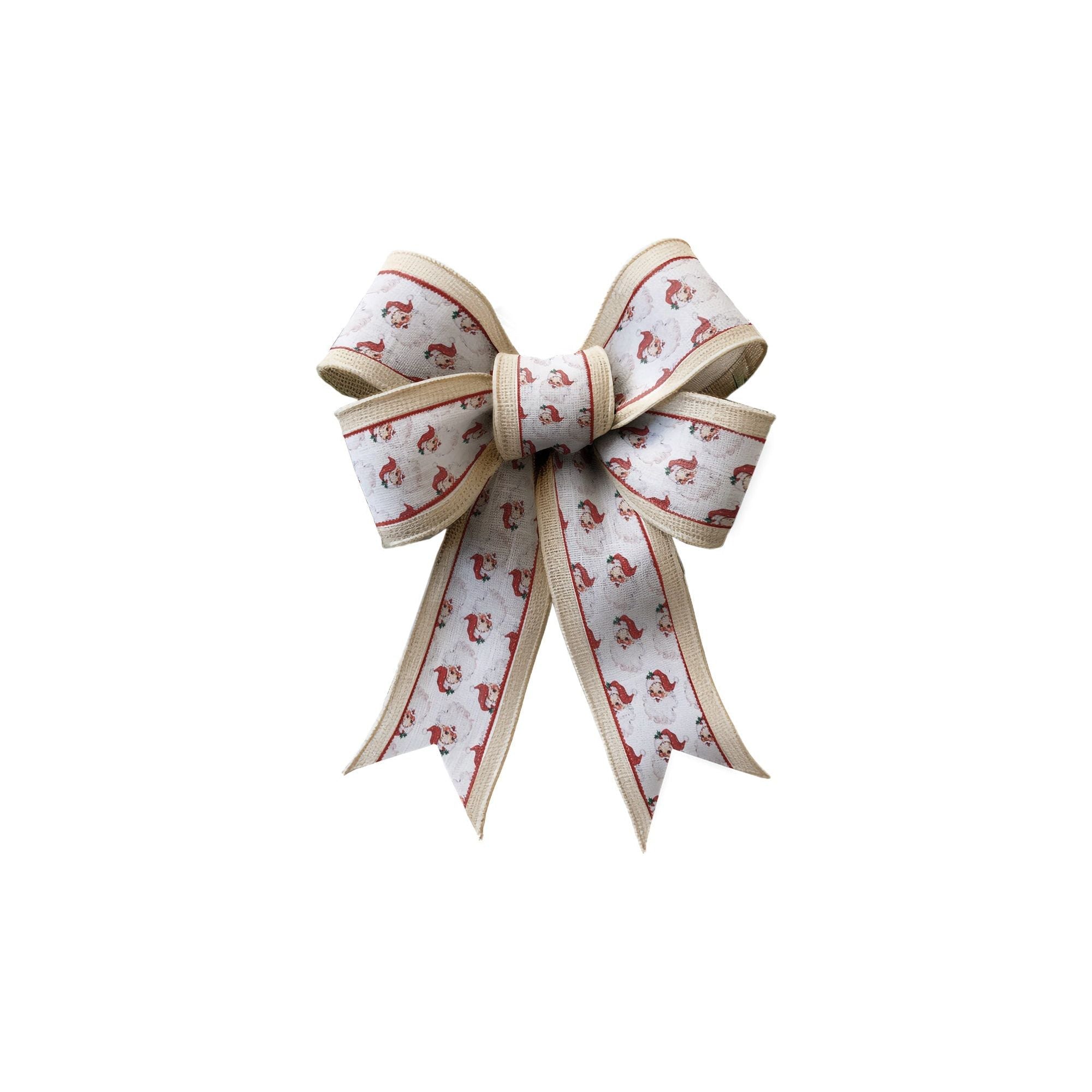Shop For 2.5in Vintage Santa Face Ribbon: Red (10 Yards)