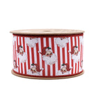 Shop For 2.5in Vintage Santa Striped Ribbon: Red/White (10 Yards)