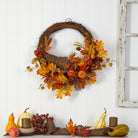 Shop For 26” Autumn Artificial Cornucopia Fall Wreath