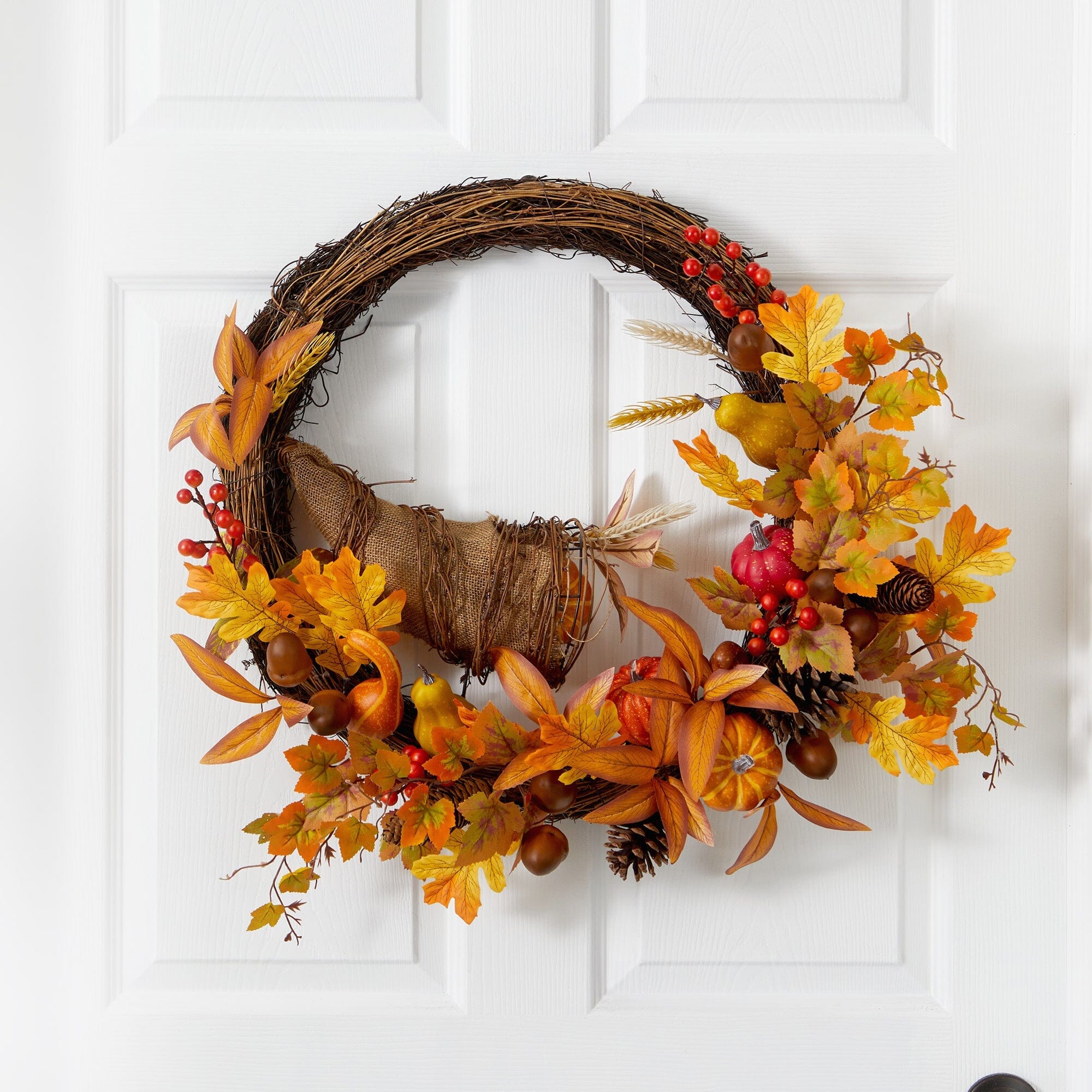 Shop For 26” Autumn Artificial Cornucopia Fall Wreath