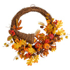 Shop For 26” Autumn Artificial Cornucopia Fall Wreath