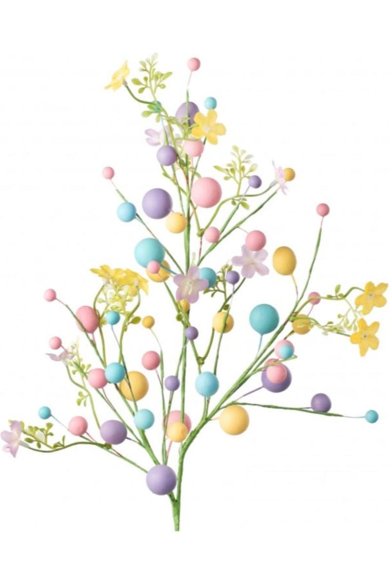 Shop For 26" Egg, Berry & Flower Spray: Pastel Mix