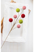 Shop For 26" Felt Peppermint Ball Spray: Red & Green