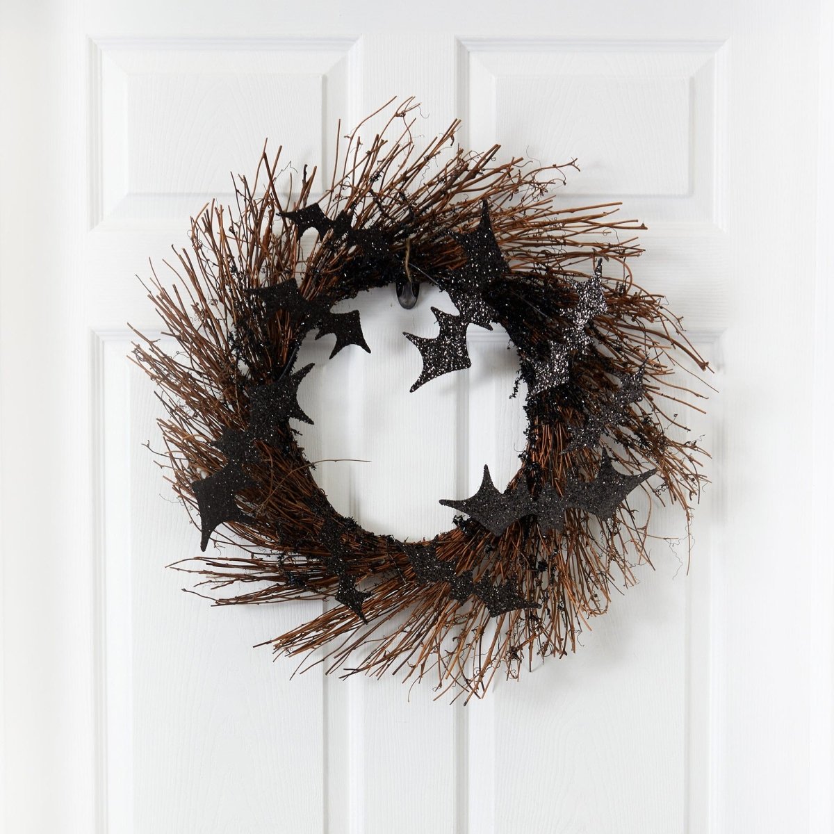 Shop For 26" Halloween Bats Twig Wreath