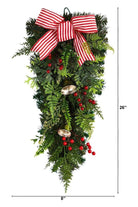 Shop For 26" Holiday Christmas Bells and Bow Artificial Swag
