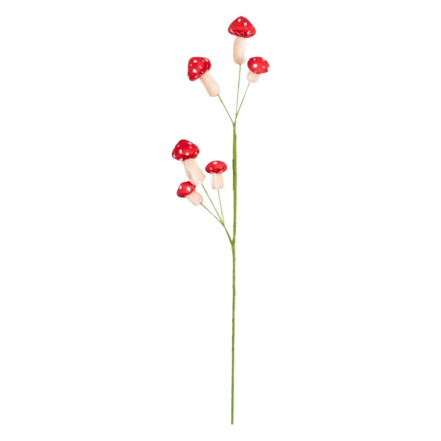 26" Polka Dot Mushroom Spray: Red