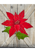 Shop For 26" Red Velvet Poinsettia Stem