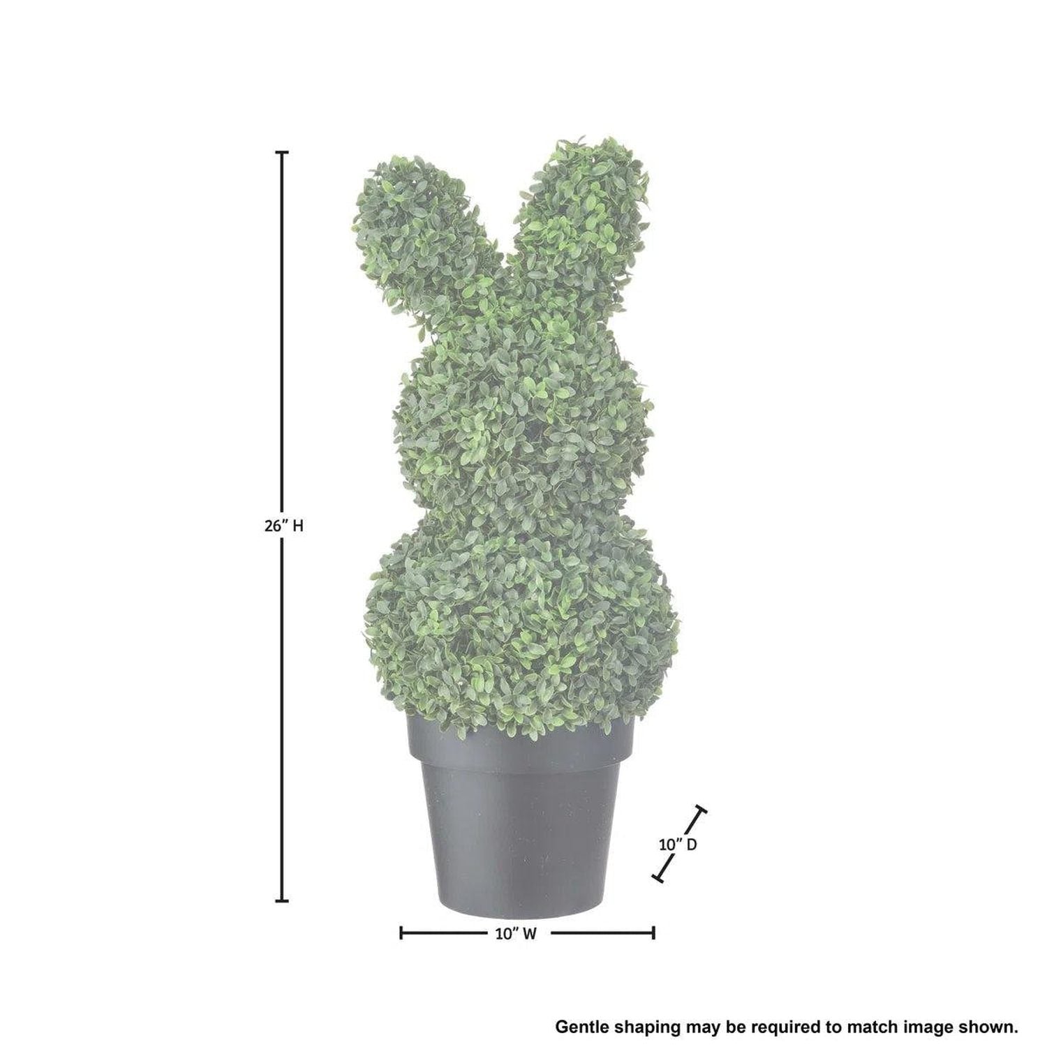 Shop For 26in UV Proof Boxwood Bunny Topiary