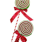 Shop For 27" Glitter Lollipop Spray: Red & Green