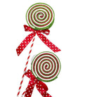 Shop For 27" Glitter Lollipop Spray: Red & Green