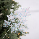 Shop For 27" Glitter Metallic Fern Spray: Iridescent