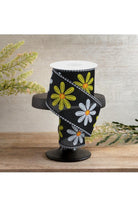 Shop For 2.75" Embroidered Mixed Daisy Ribbon: Black (10 Yards)