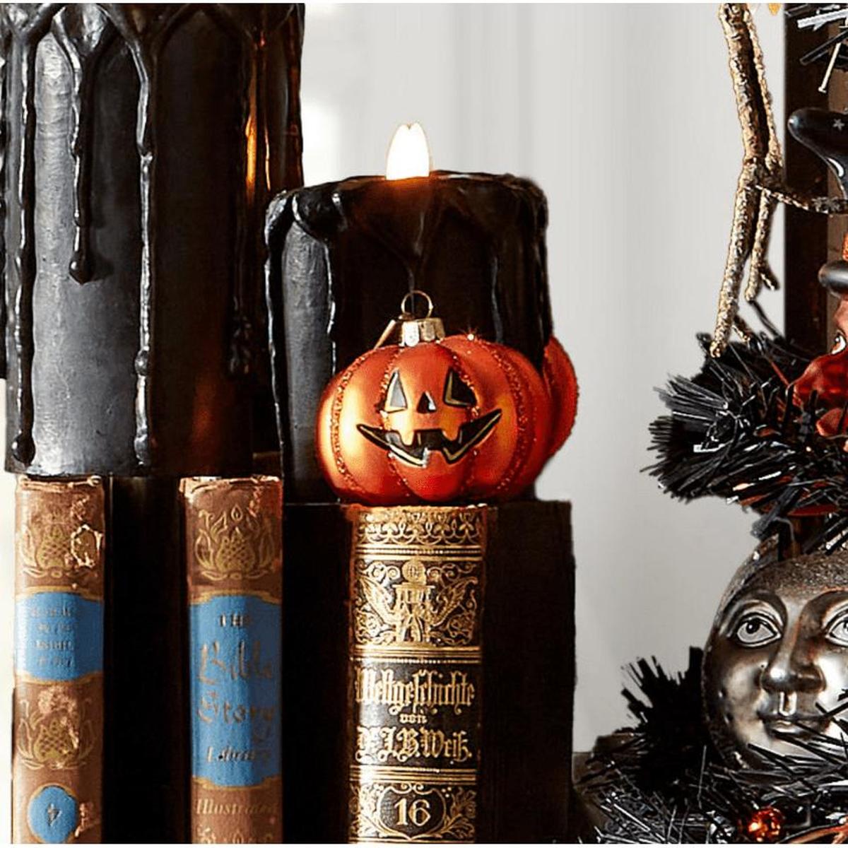 Shop For 2.75" Pumpkin Glass Ornament