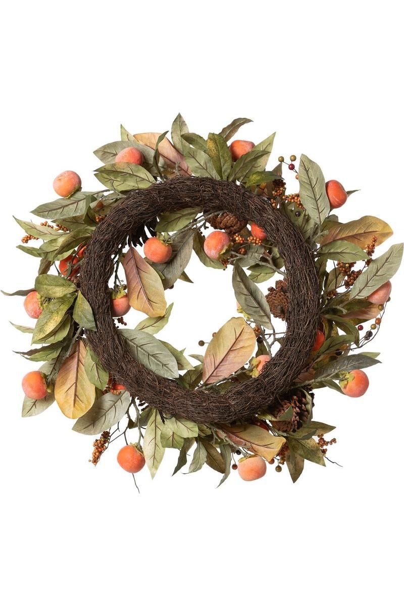 Shop For 28" Autumn Persimmon Wreath