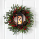 Shop For 28” Berries and Pine Artificial Christmas Wreath