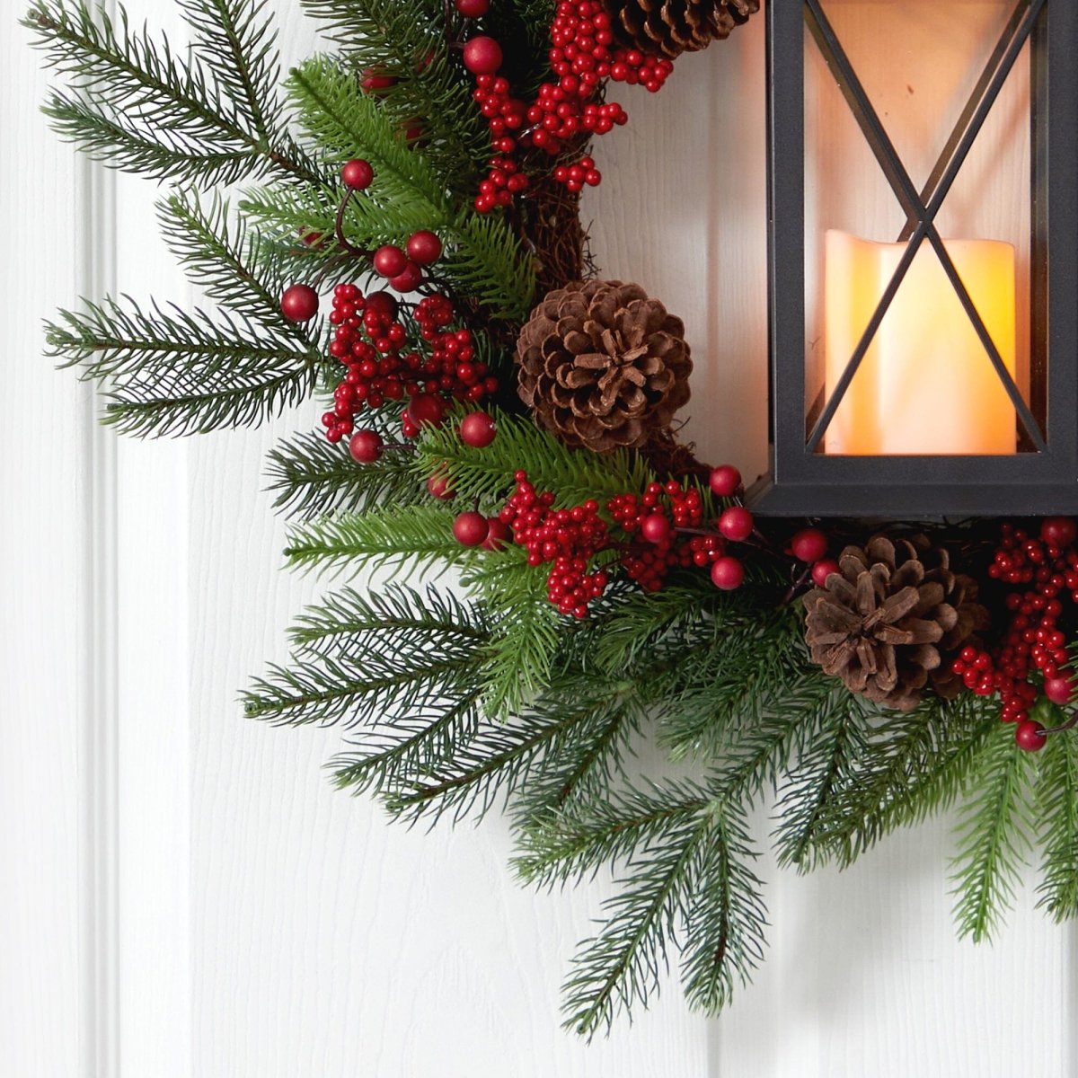 Shop For 28” Berries and Pine Artificial Christmas Wreath