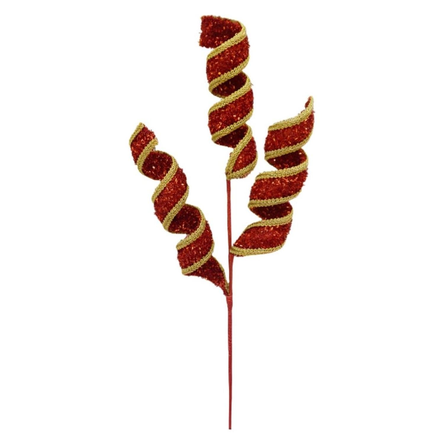 Shop For 28" Fabric Gold Trim Spray: Red/Gold